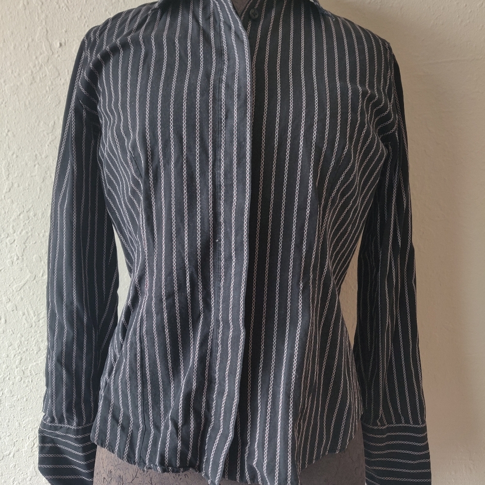 Black Striped Shirt